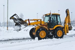 wheel loader snow removal
