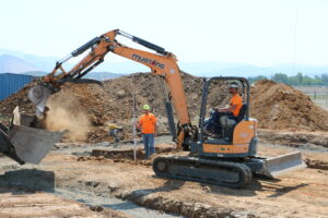 image of excavator in operation