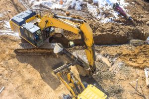 excavator demolition on local building department