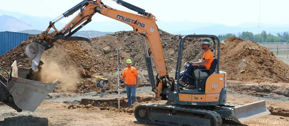 image of excavator in operation